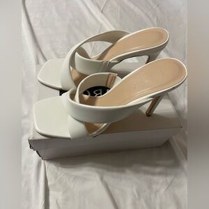 BAMBOO White Strappy Heels
